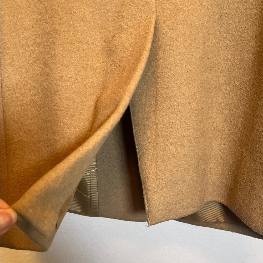 Lauren Ralph Lauren Walker Camel soft tan wool blend coat 6P 6 petite - Picture 6 of 15